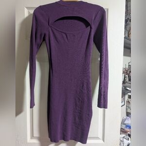 Gianni Bini Deep Purple Long Sleeve Dress
